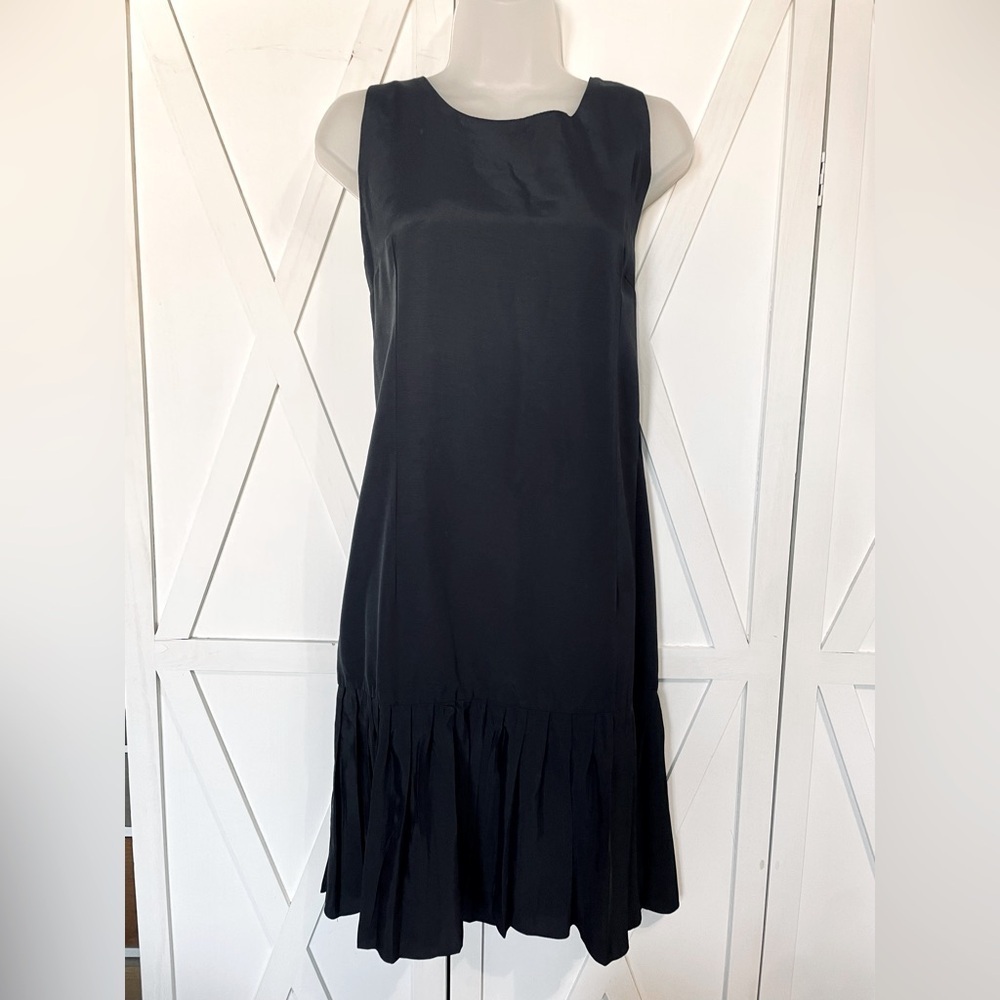 Vintage Dropped Waist Pleated Bottom Sleeveless Dress Size M‎
